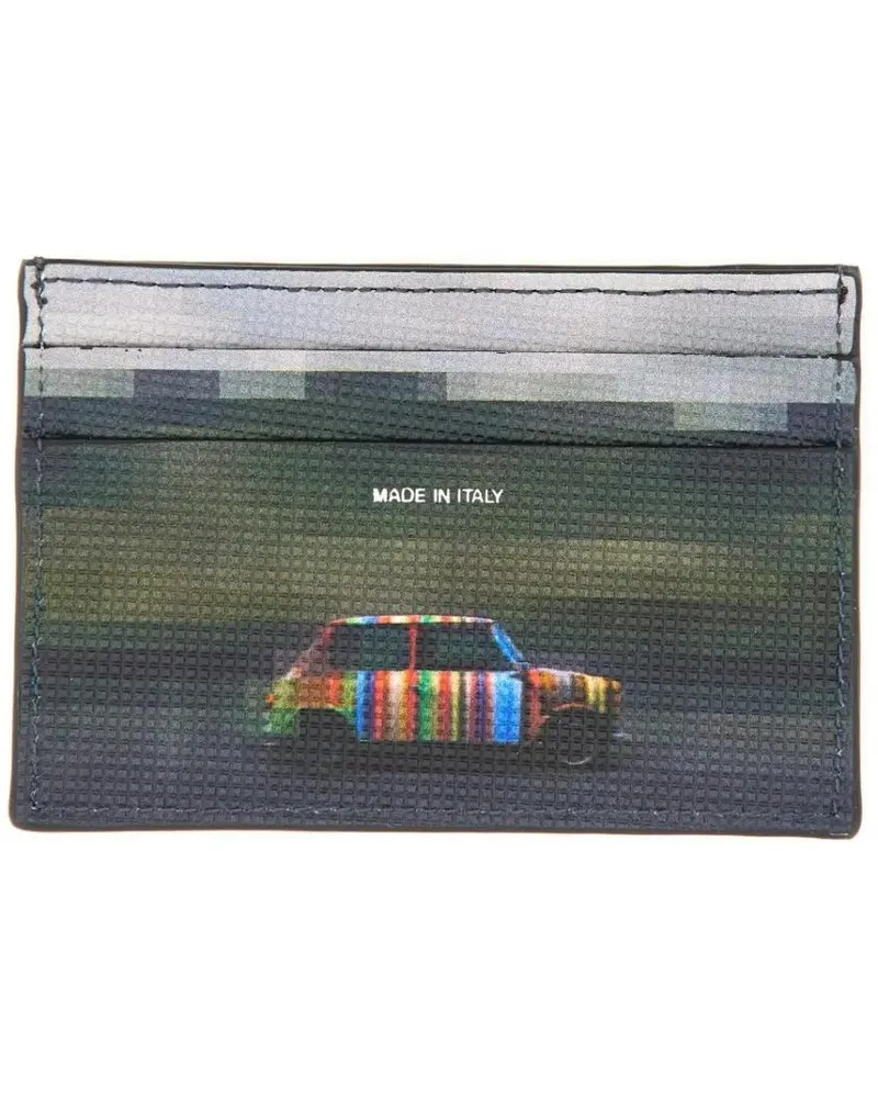 Paul Smith Portemonnaies "Pixelated Mini" Card Holder schwarz Schwarz