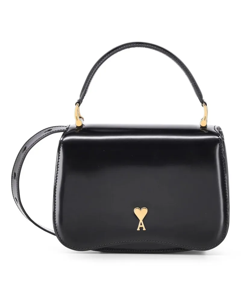 AMI Paris Hobo Bags Paris Paris Purse - Leather - Black schwarz Schwarz