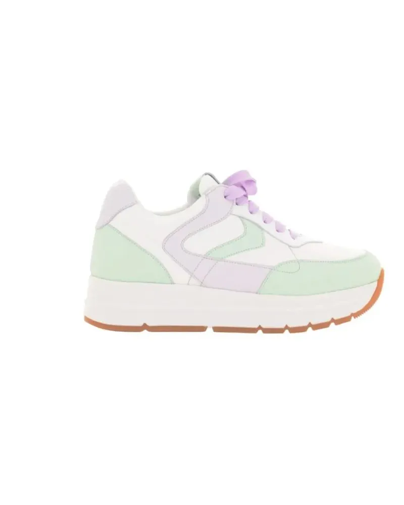 Voile Blanche Low-Top Sneaker Chunky Pastel-Accented Sneakers With Elevated Sole weiß Weiß