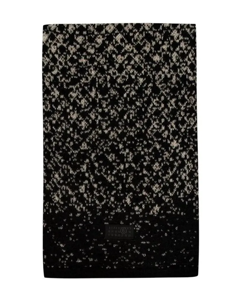 Maison Margiela Tücher & Schals Textured Gradient Wool Scarf schwarz Schwarz