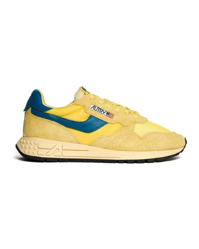 AUTRY Low-Top Sneaker Low-Top Sneakers With Yellow And Corsair Accents goldfarben Gold