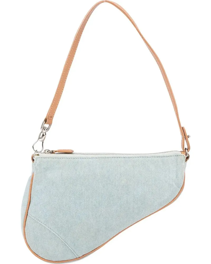 Dior Crossbody Bags  Denim Mini Saddle Handbag blau Blau