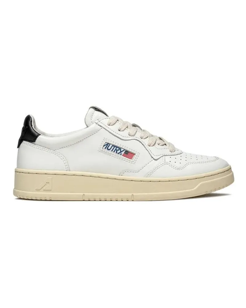 AUTRY Low-Top Sneaker Low-Top Sneakers With Contrasting Black Heel weiß Weiß