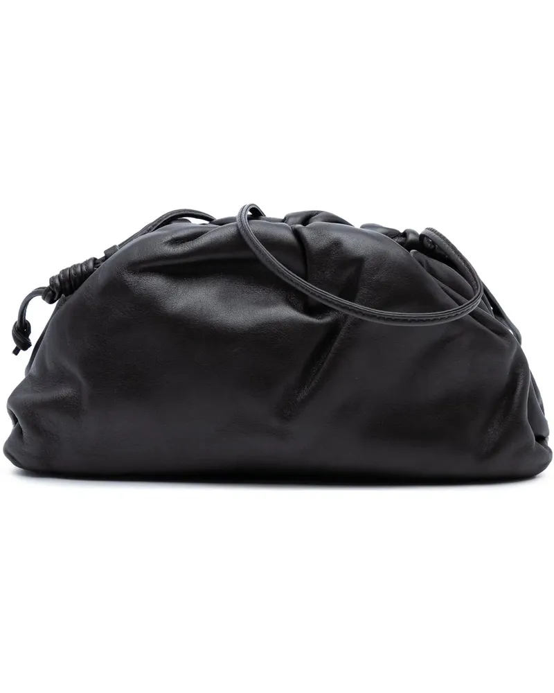 Bottega Veneta Hobo Bags Lambskin The Mini Pouch Crossbody schwarz Schwarz