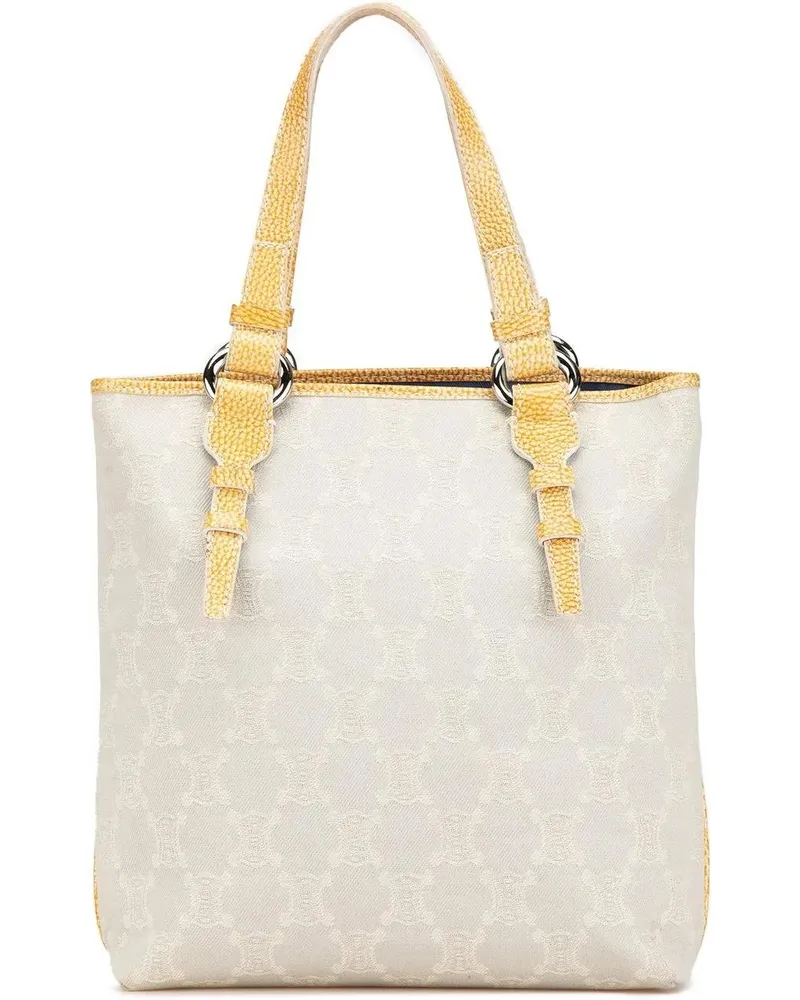 Celine Shopper 2007 Macadam Canvas Tote grau Grau