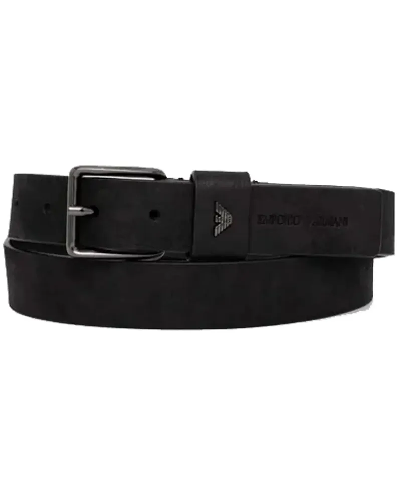 Emporio Armani Gürtel Belts Black schwarz Schwarz