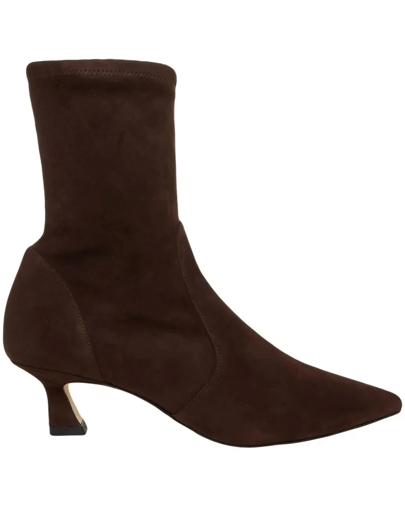 Stuart Weitzman Stiefel Suede ankle boots braun Braun