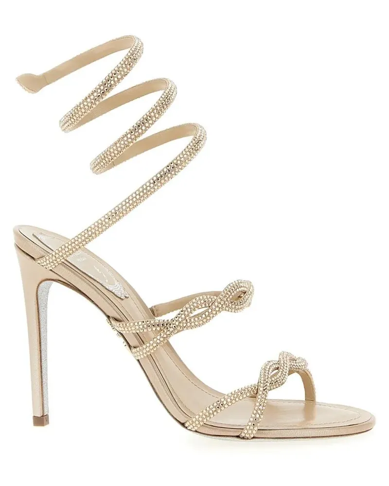 René Caovilla Sandalen 'Braid Cleo' Sandals beige Beige