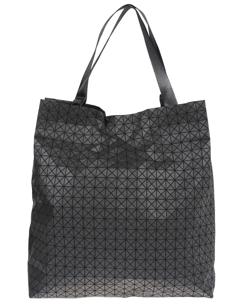 Issey Miyake Shopper & Totes Spacious Leather Tote With Geometric Triangular De schwarz Schwarz