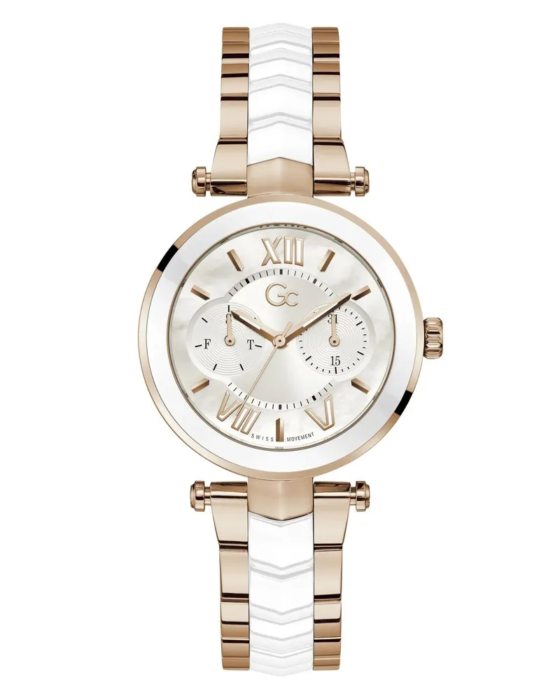 Gc Uhren Quarztag Und -Datum  Illusion white Weiß