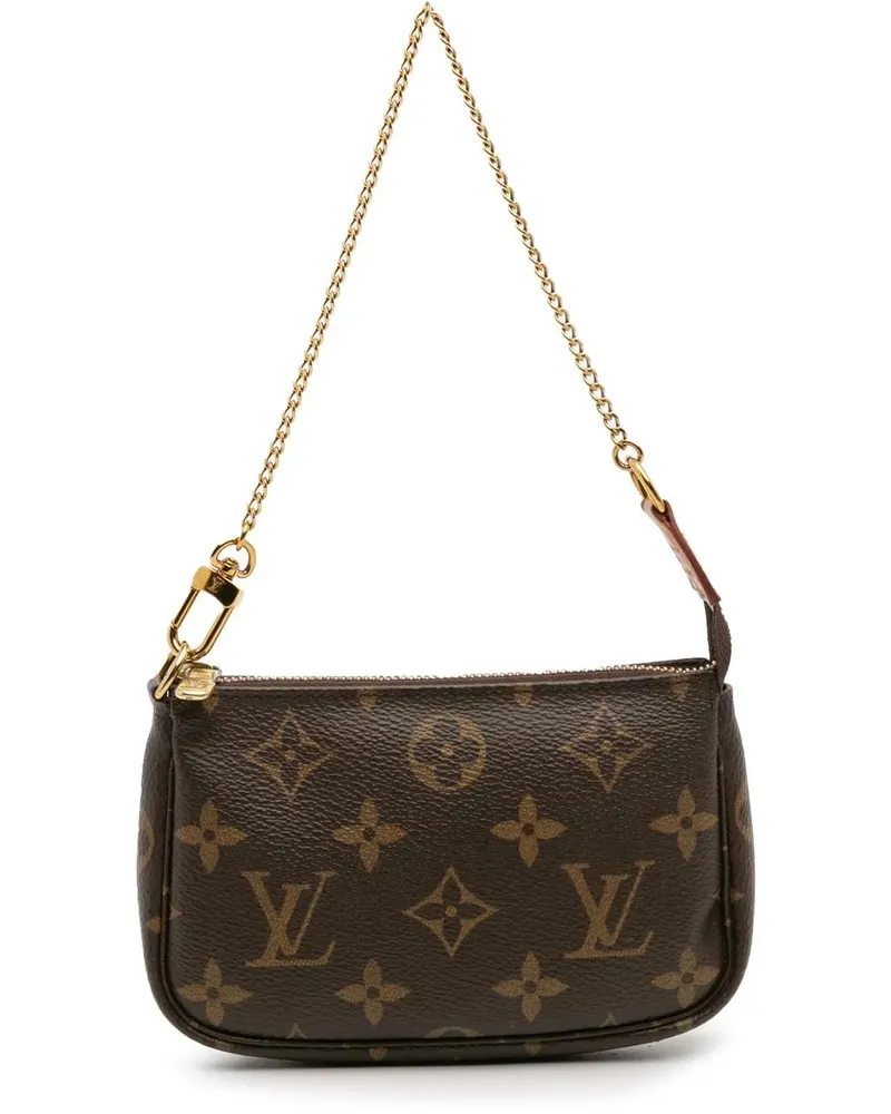 Louis Vuitton Crossbody Bags Monogram Mini Pochette Accessoires braun Braun
