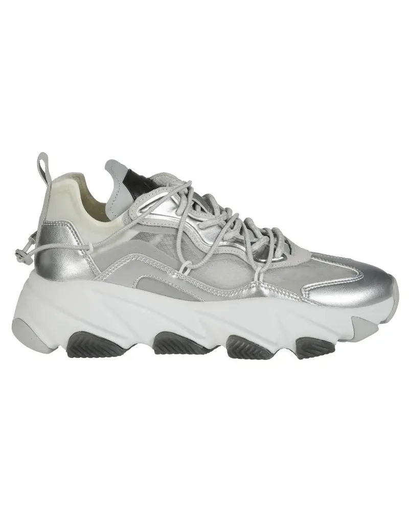 ash Low-Top Sneaker Chunky Sneakers With Layered Design silberfarben 