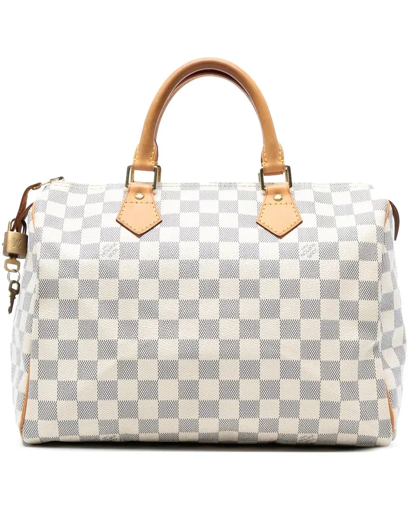 Louis Vuitton Crossbody Bags Damier Azur Speedy 30 weiß Weiß