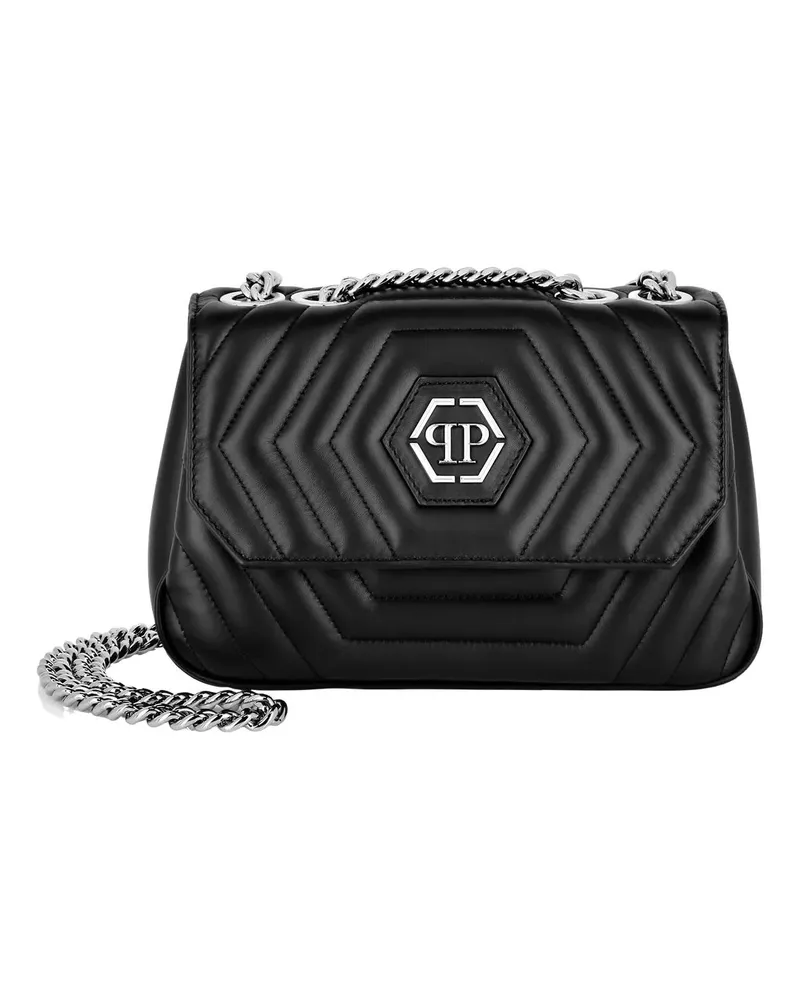 Philipp Plein Hobo Bags Schultertasche Hexagon schwarz Schwarz