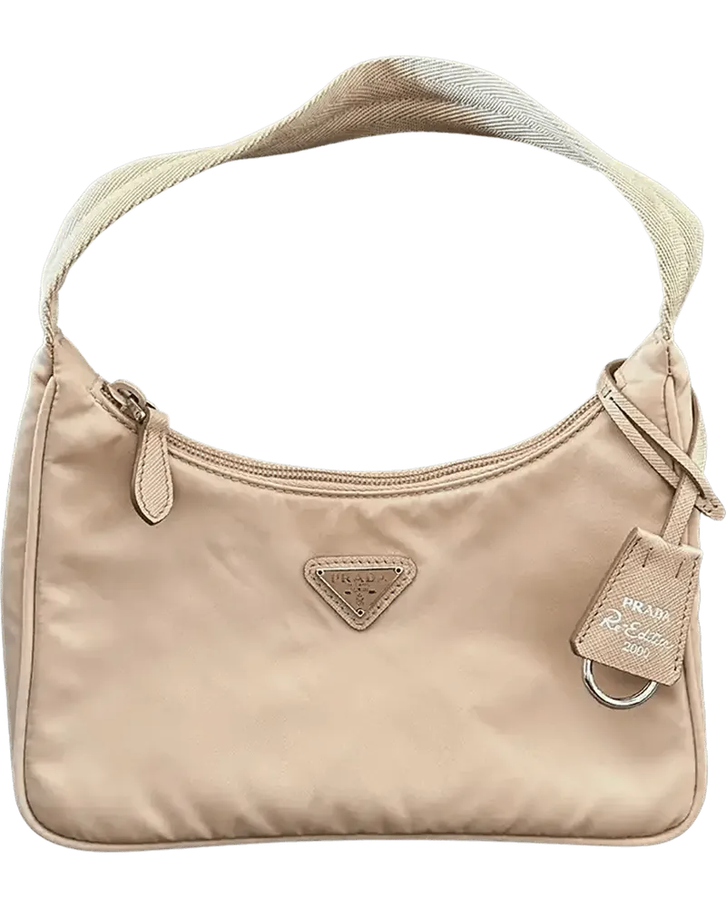 Prada Crossbody Bags  Re-Edition 2000 Mini Bag made of Re-Nylon be beige Beige
