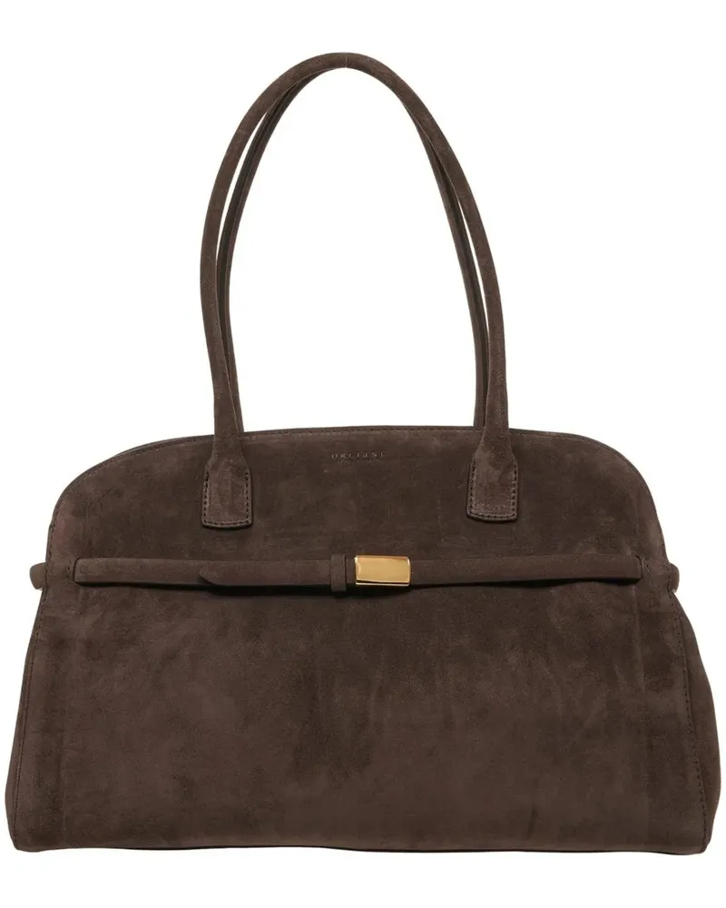 Orciani Crossbody Bags Suede handbag braun Braun