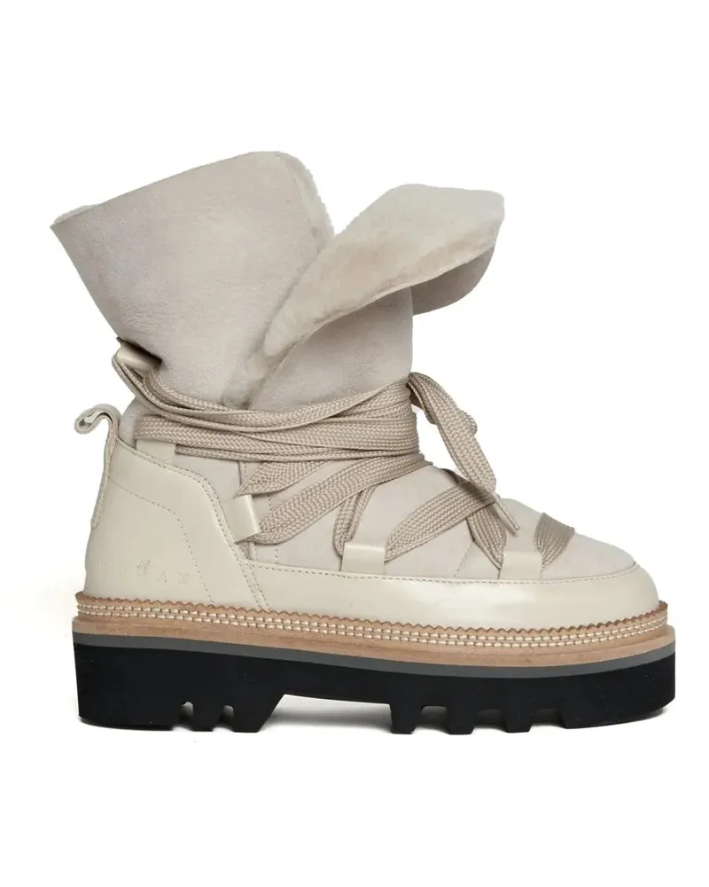 Hogan Stiefel Beige Sheepskin Ankle Boot beige Beige