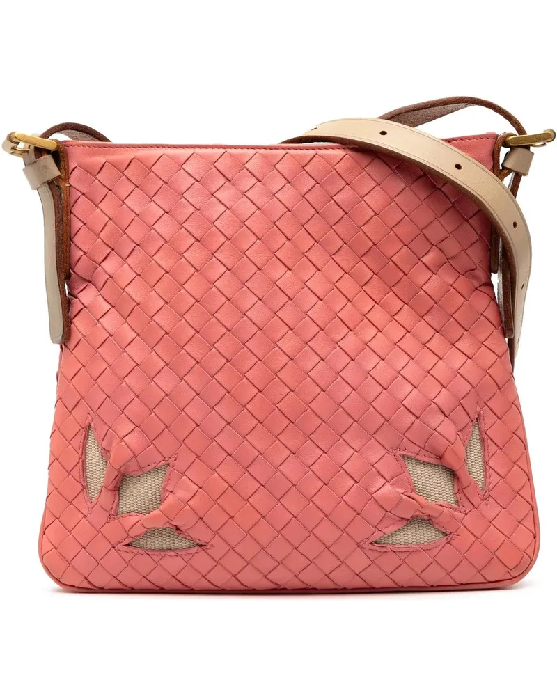 Bottega Veneta Hobo Bags Nappa Intrecciato Crossbody rosa Gold