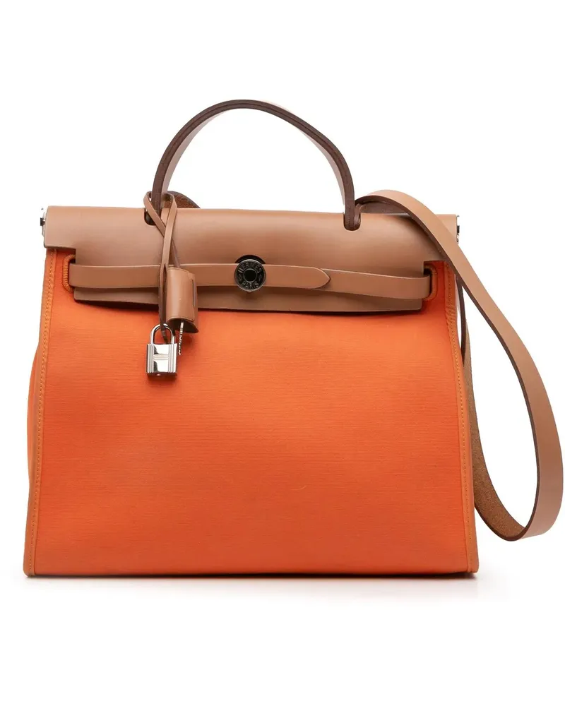 Hermès Hobo Bags Toile Herbag Zip 31 orange Orange