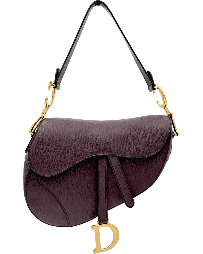 Dior Crossbody Bags Dior Saddlebag -  Brick Bordeaux rot Rot