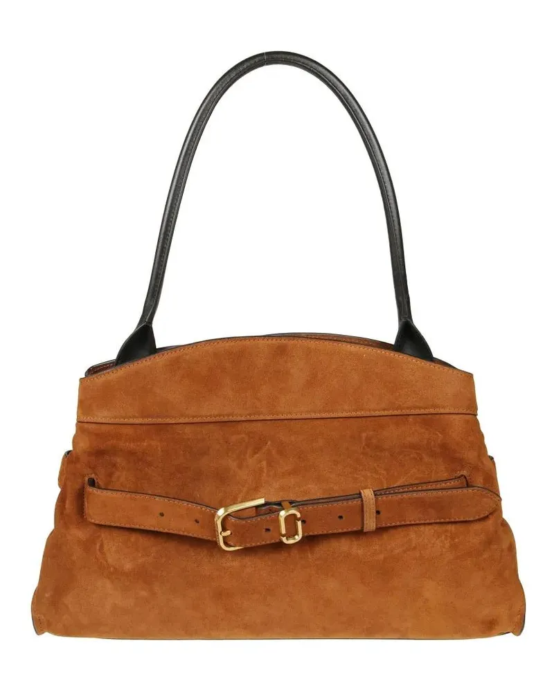 Marc Jacobs Hobo Bags Structured Beige Handbag With Minimalist Design braun Braun