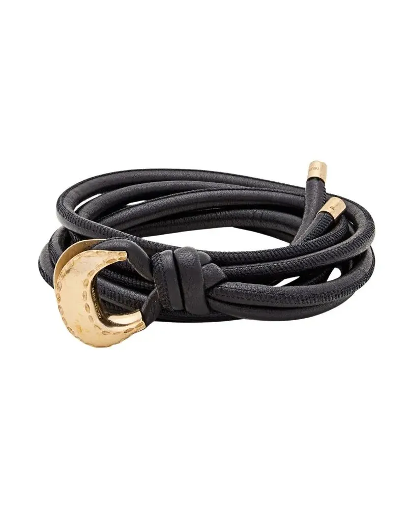 Golden Goose Gürtel Nappa Leather Tubular Belt schwarz Schwarz