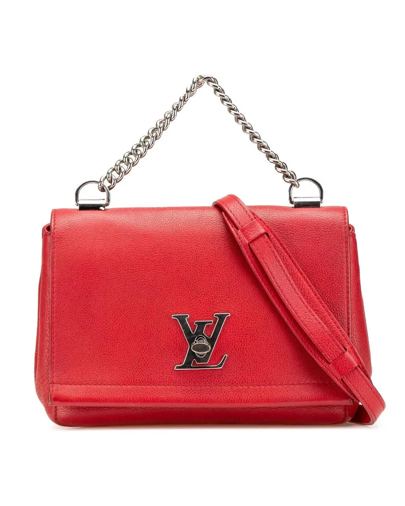 Louis Vuitton Hobo Bags Leather Lockme II BB rot Rot