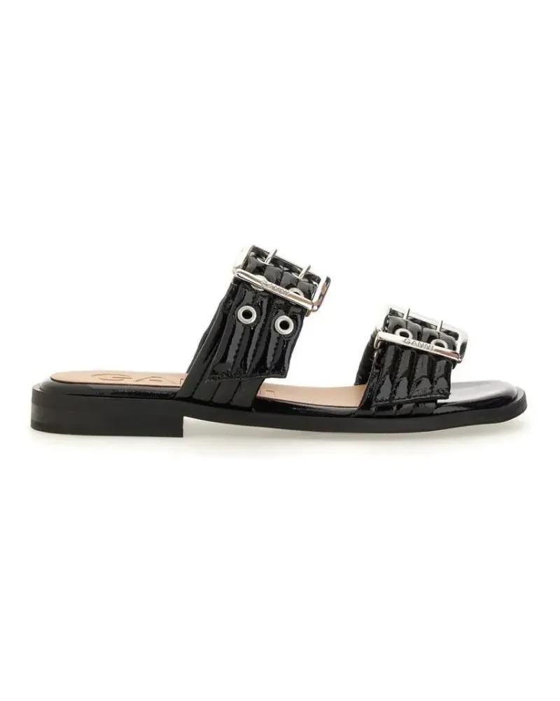 Ganni Sandalen Sandal With Buckle schwarz Schwarz