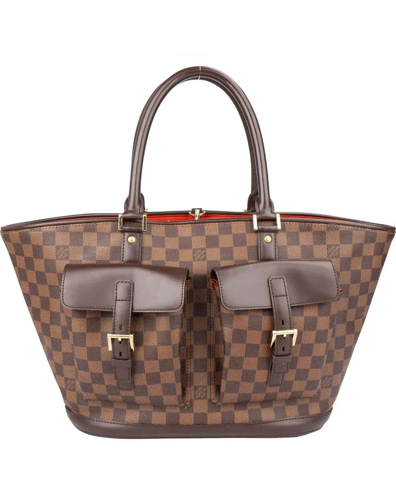 Louis Vuitton Crossbody Bags  Damier Ebene Monogram Manosque GM Ha bunt Bunt