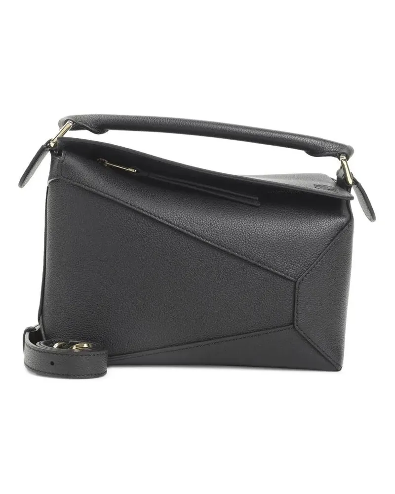 Loewe Hobo Bags Structured Geometric Handbag In Smooth Calfskin Le schwarz Schwarz