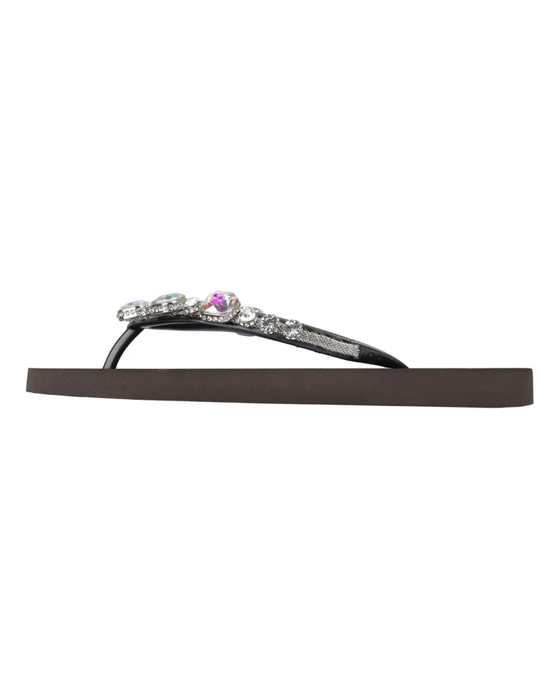 uzurii Slipper & Pantoletten Zehentrenner Copa Cabana Chrystal braun Braun