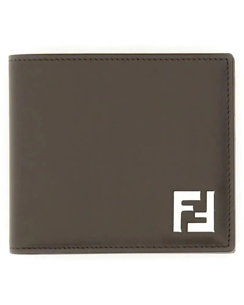 Fendi Portemonnaies Bifold Wallet With Iconic Logo braun Braun