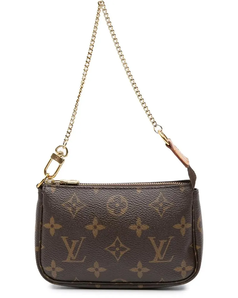 Louis Vuitton Crossbody Bags 2021 Monogram Mini Pochette Accessoires braun Braun