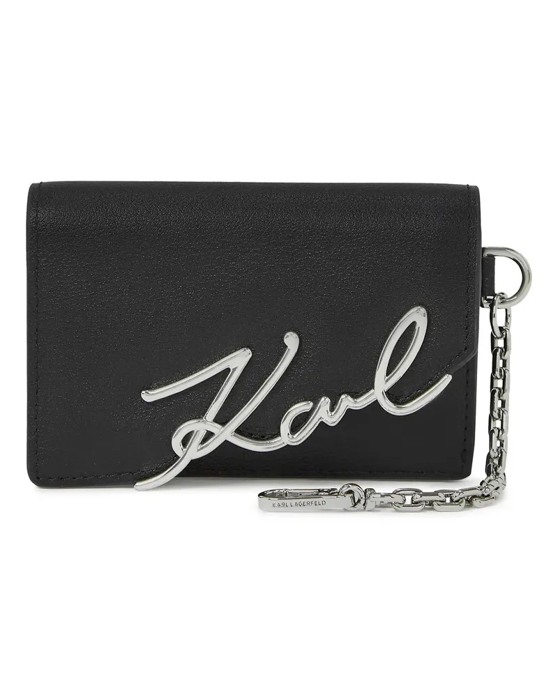 Karl Lagerfeld Portemonnaie K/SIGNATURE Kartenetui schwarz Schwarz