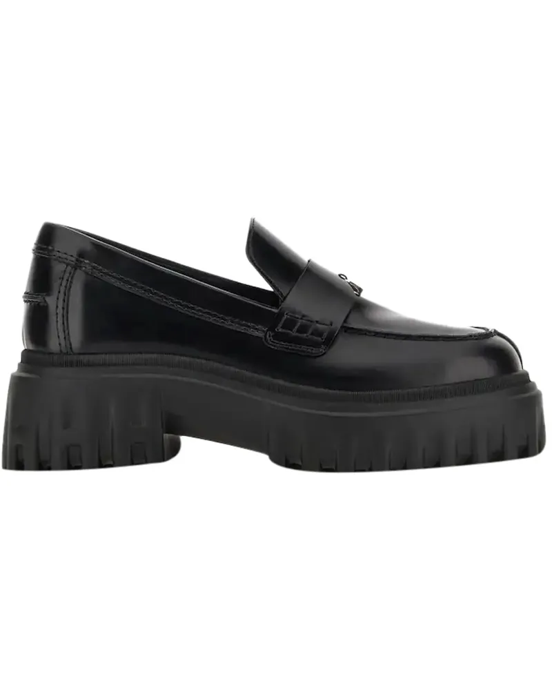 Hogan Loafer Flat Shoes Black schwarz Schwarz