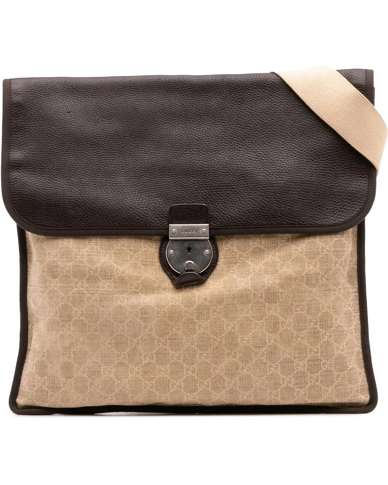 Gucci Hobo Bags GG Canvas Crossbody braun Braun