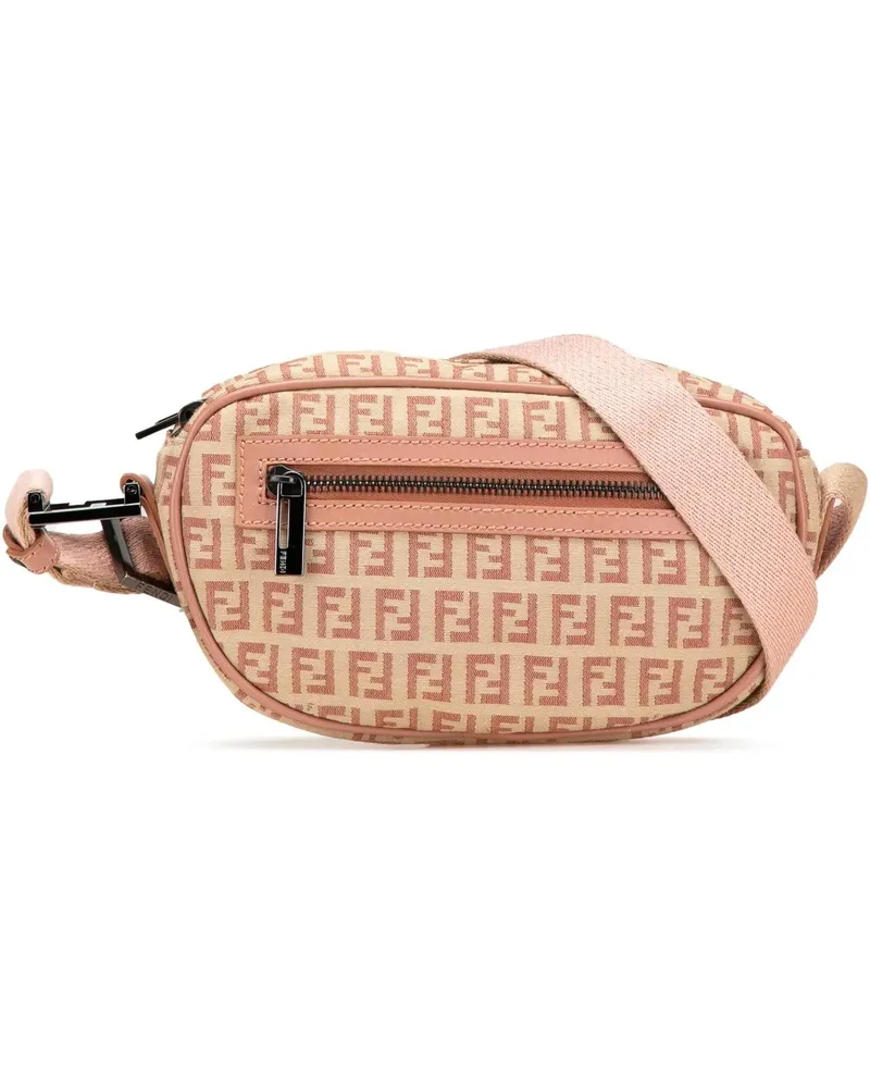 Fendi Hobo Bags 2000-2010 Zucchino Canvas Crossbody braun Braun