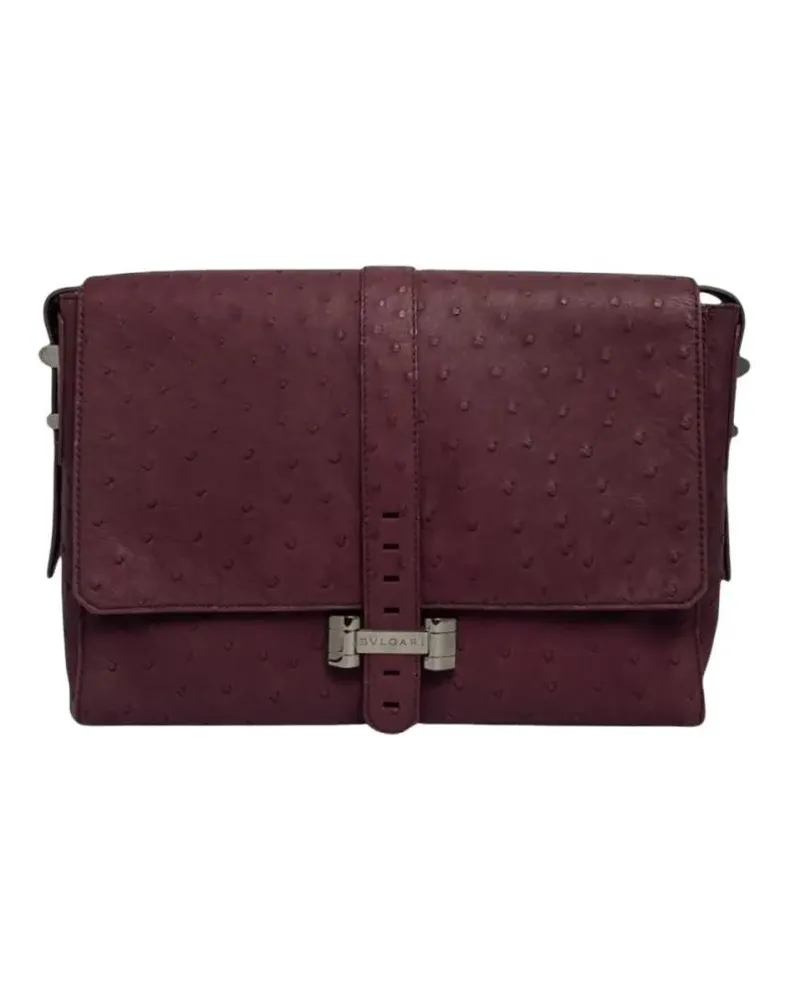 Bulgari Hobo Bags Messenger Shoulder Bag Python Purple rot Rot