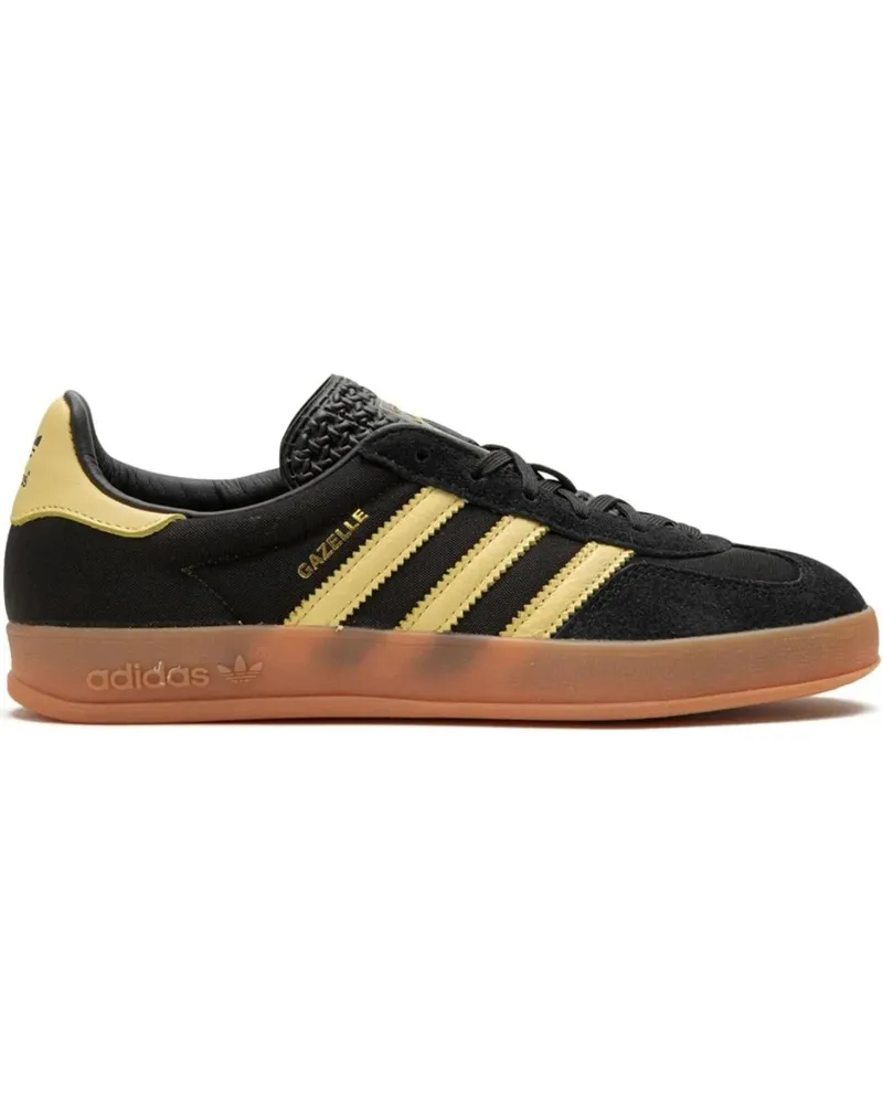 adidas Low-Top Sneaker Gazelle Indoor Core Black / Almost Yellow / Gum braun Braun