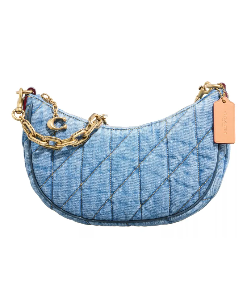 Coach Crossbody Bags Quilted Denim Mira Shoulder Bag Blau