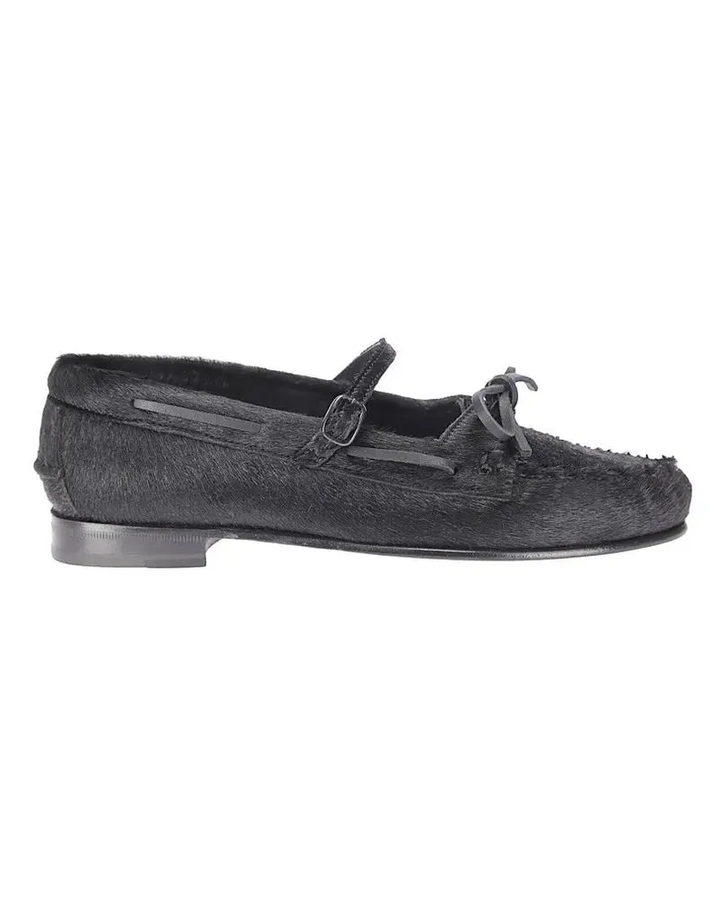 HEREU Soft Leather Ballerina Shoes grau Grau