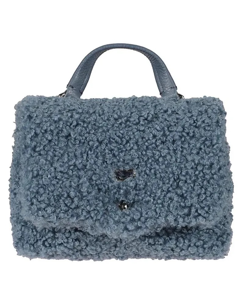 Zanellato Crossbody Bags Leather Bag Postina Dolly Baby blau Blau