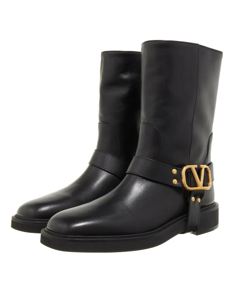 Valentino Garavani Boots & Stiefeletten V Logo Signature Biker Schwarz