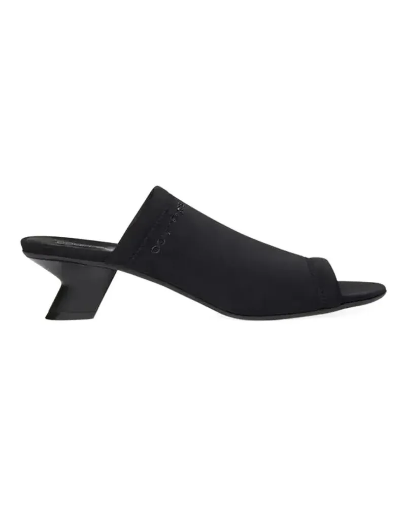 Courrèges Slipper & Pantoletten Wet Nappa Mules schwarz Schwarz