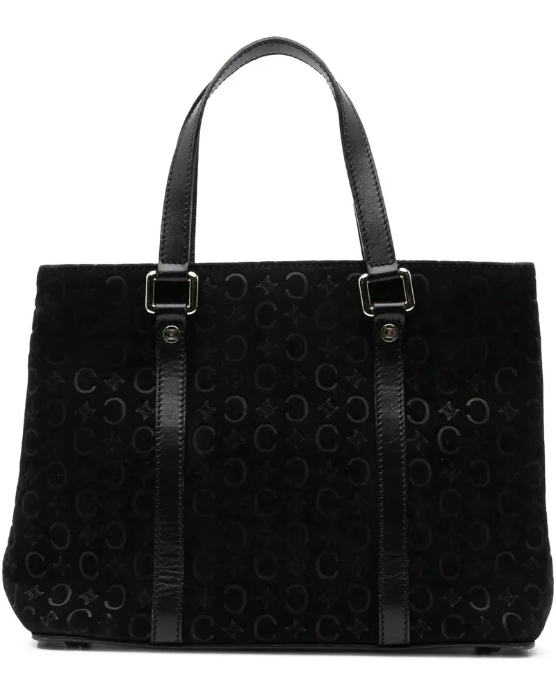 Celine Crossbody Bags 20th C Macadam Suede Handbag schwarz Schwarz