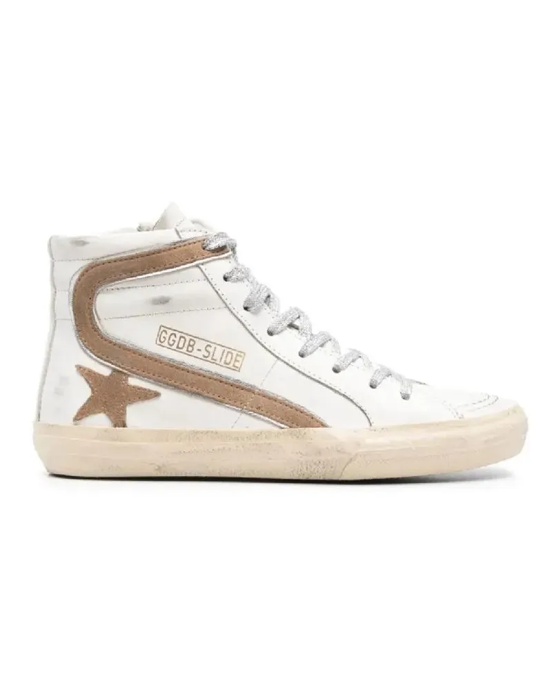Golden Goose Low-Top Sneaker High-Top Sneakers With Contrasting Star Detail weiß Weiß