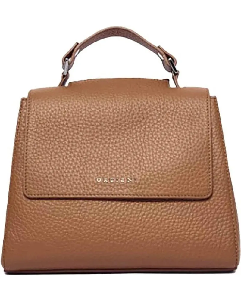 Orciani Crossbody Bags Brown Sveva Soft' Leather Handbag braun Braun