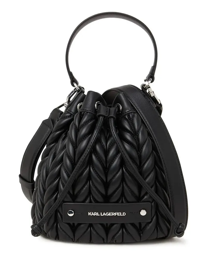 Karl Lagerfeld Crossbody Bags K/Weave Bucket Bag schwarz Schwarz