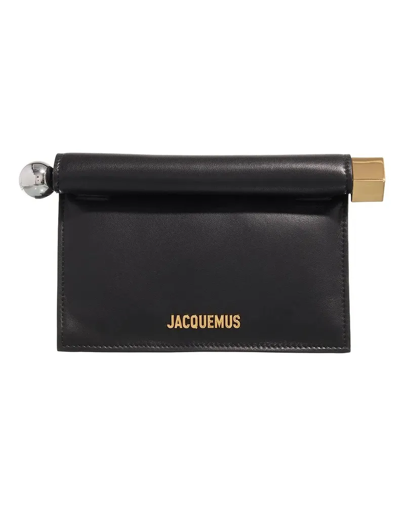 Jacquemus Clutches La Petite Pochette Rond C schwarz Schwarz