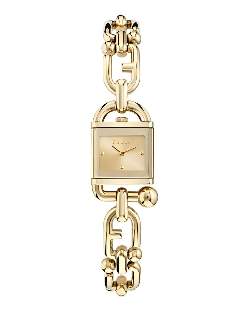 Furla Uhr Quarz-Analoguhr  Mianuvola Square gold Gold